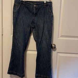 Jordache Premium jeans. Bootcut size 16 short with back button pockets